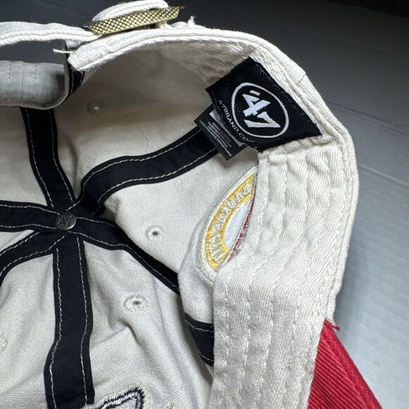 Kansas City Chiefs Cream/Red Hat, Button Close - Picture 6 of 7